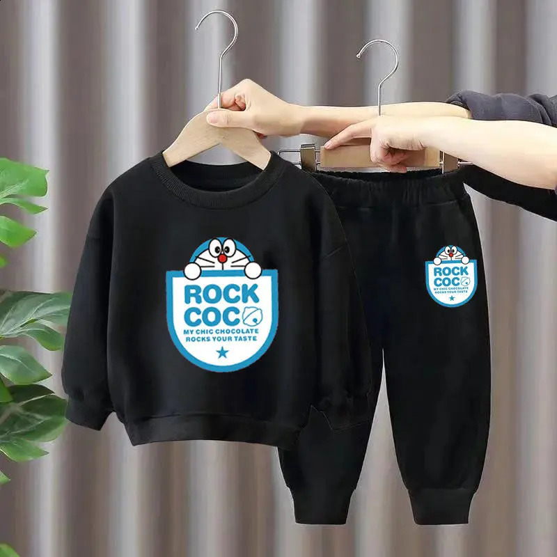 Spring Autumn Baby Boy Toddler Girl Fall Clothes Fashion Mather Kids Clothing Sets Winter Children Hoodie Pants Tops Suit 2pcs 240131