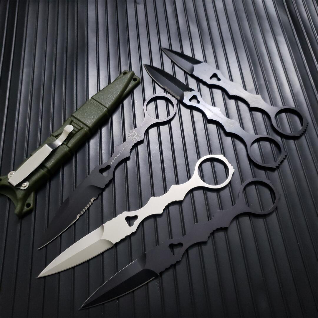 5Models 173/176 SOCP Mini Fixed blade Tactical knife 440C steel Portable Tools outdoor Camping Survival Hunting combat Fishing knives 173BK/176BK/176S