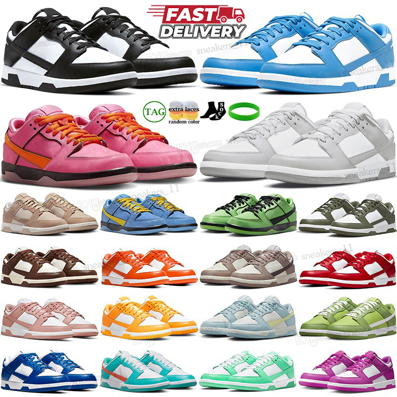 2024 Panda White Black Running Shoes Dubks Flat Sneakers Lows Grey Fog Triple Pink University Blue Red Diffused Taupe Sanddrift Women Mens Sports Trainers GAI