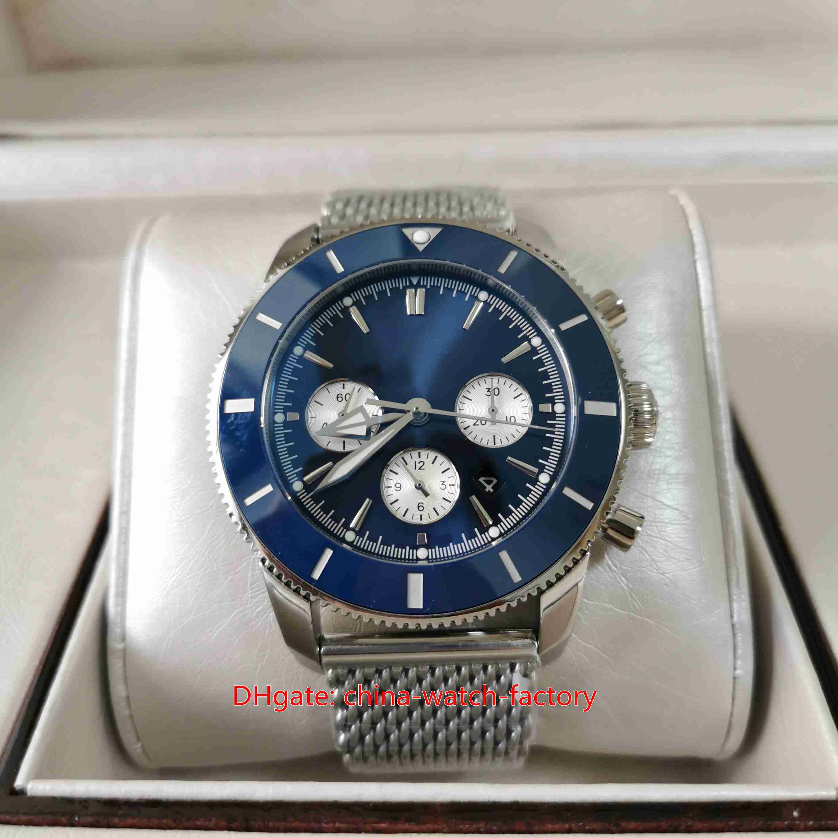 BLS Factory Mens Watch Super Version 44mm Superocean Heritage Chronograph 44 Series Watches ETA 7750 CAL.13 Movement Mechanical Automatic Men's Wristwatches