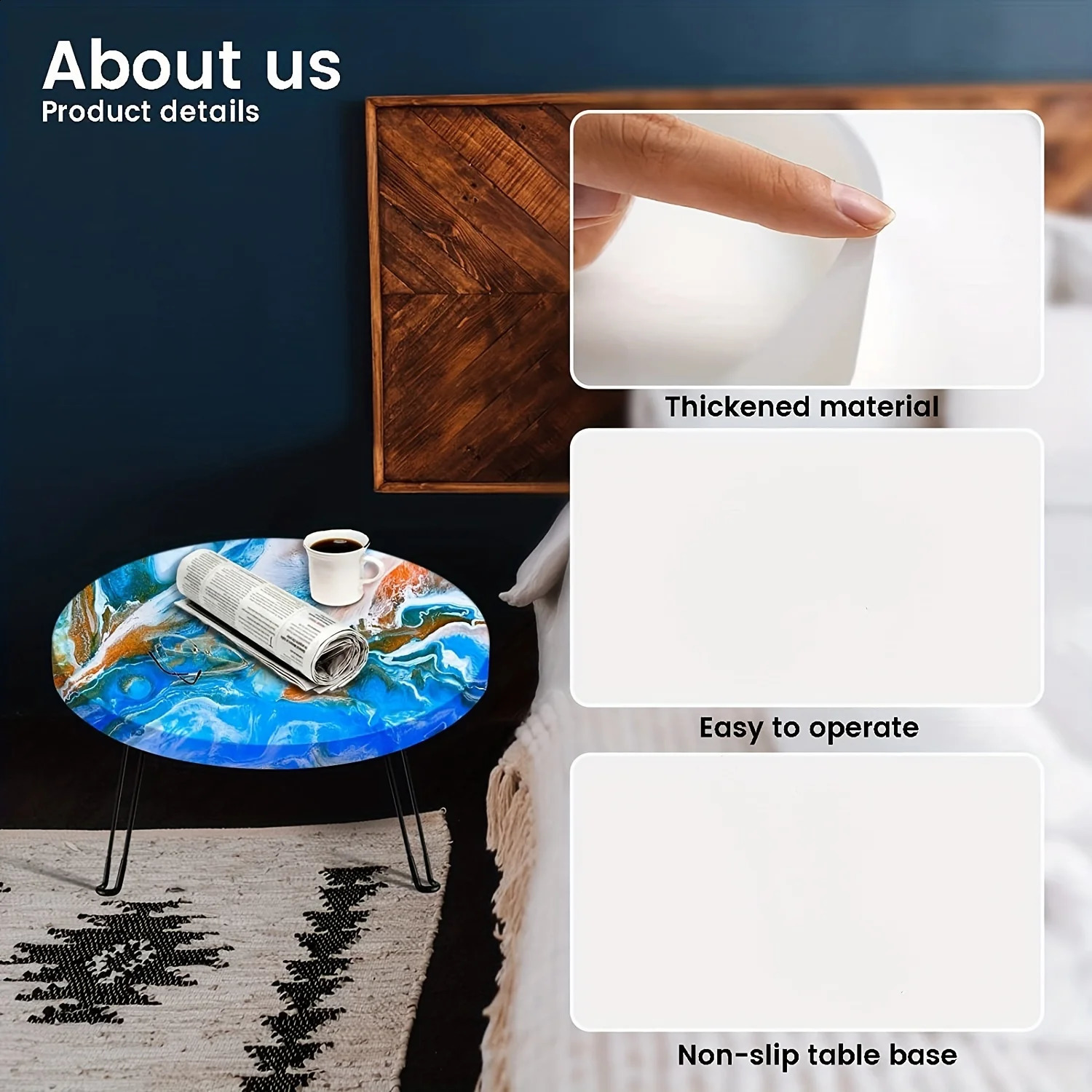 Large Resin Tray Mold 19 Inch Round Epoxy Resin Table Mold Thick Silicone Tray Molds for Charcuterie Board River Table Resin Cas 240202