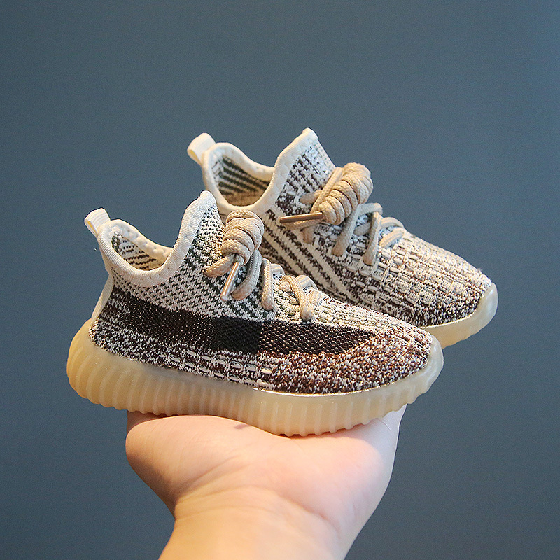 Kids Coconut Shoes 2024 Spring Autumn Hot Sale Boys Sneakers Girls Casual Shoes Knitted Breathable Children Walk Toddler Sports Trainers Eur 21-38 z25