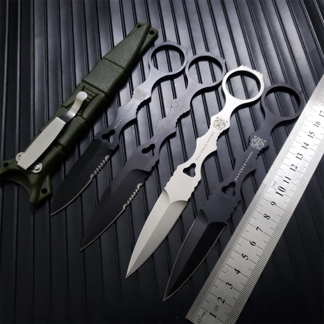 5Models 173/176 SOCP Mini Fixed blade Tactical knife 440C steel Portable Tools outdoor Camping Survival Hunting combat Fishing knives 173BK/176BK/176S