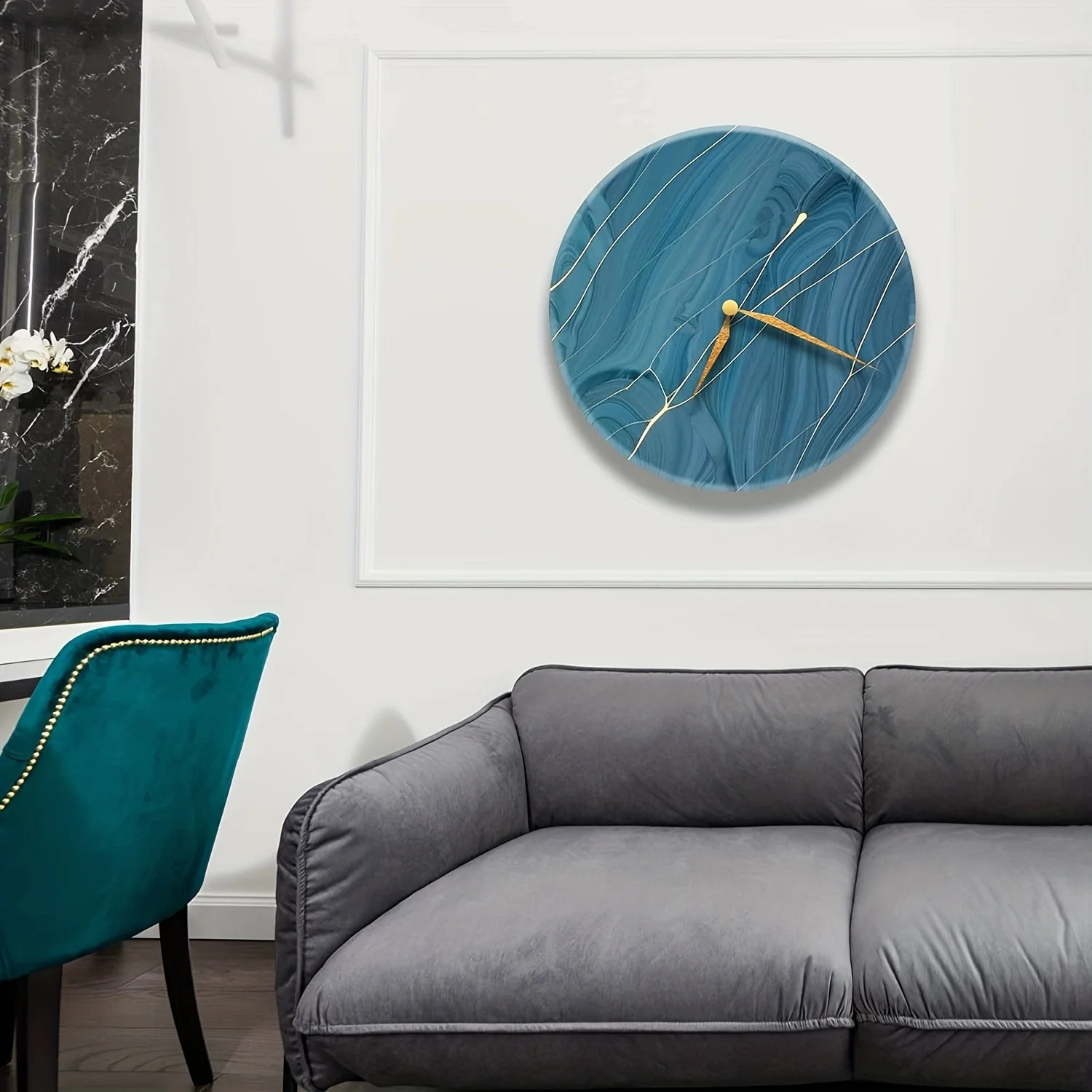 Large Resin Tray Mold 19 Inch Round Epoxy Resin Table Mold Thick Silicone Tray Molds for Charcuterie Board River Table Resin Cas 240202