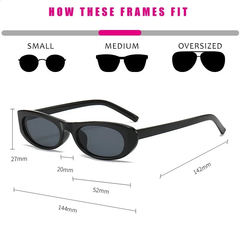 Trend 2024 Tortoise Shell Cat Eye Sunglasses Womens Narrow Rectangular Oval Frame Sunvisors Womens Sunglasses 240216 - view 7