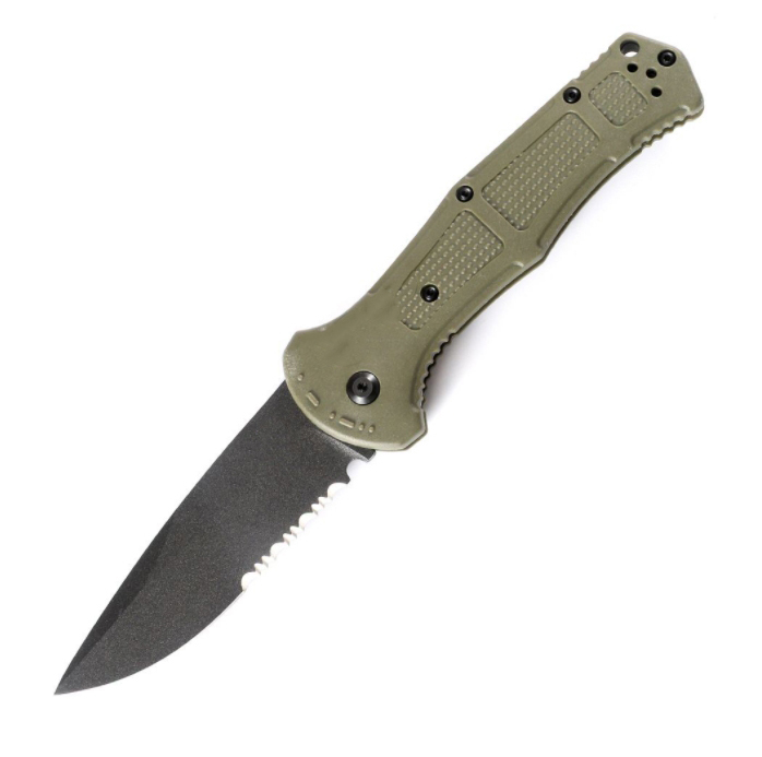 Outdoor 9070 9071 Tactical Folding Knife D2 Blade Nylon Fiber Handle Camping Hunting Defense Knives Pocket Saber