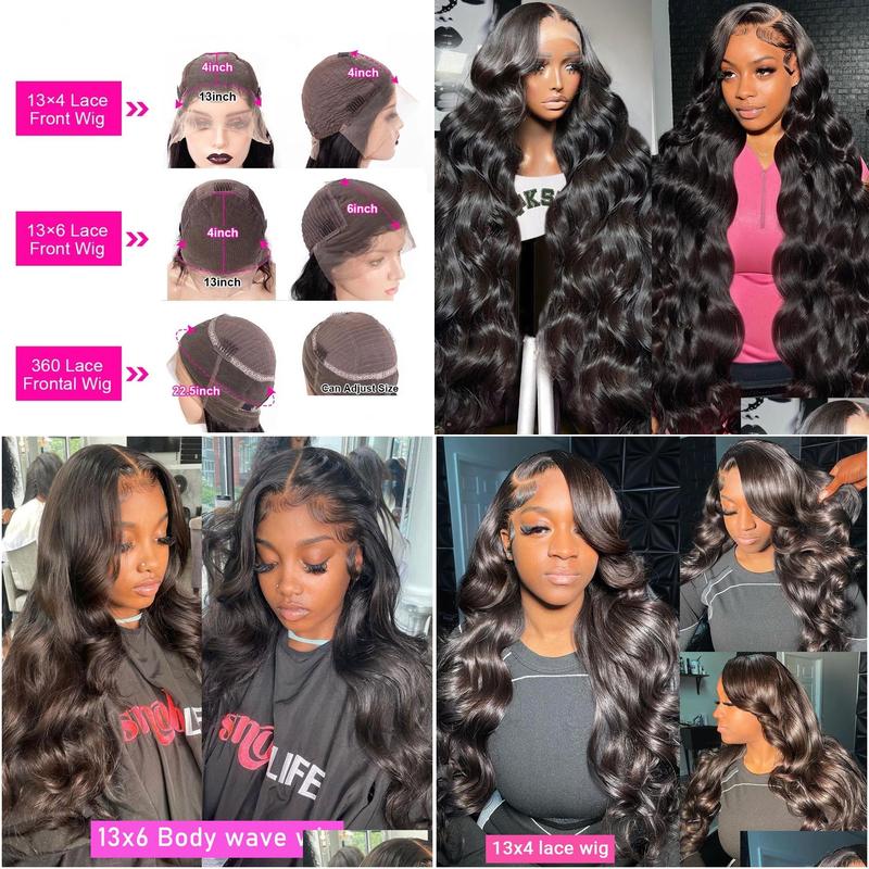 Synthetic Wigs Body Wave Glueless Wig Human Hair 13X4 Lace Front Ready To Wear 360 Preplucked 13X6 Frontal Drop Delivery Hair Product Dhwra