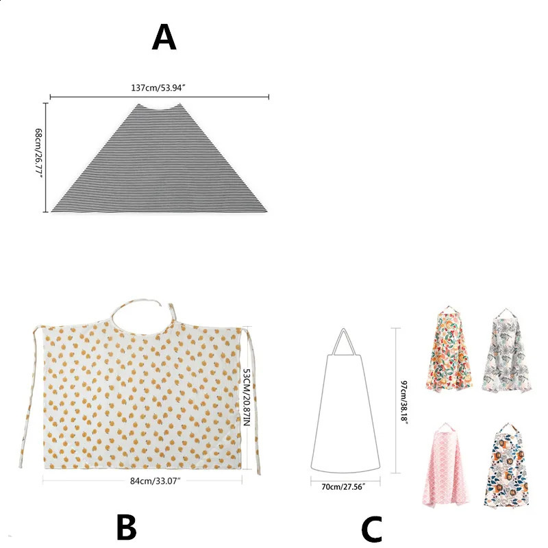 Breathable Mother Breastfeeding Cover Baby Nursing Cover Mother Outdoor Baby Shawl Feeding Covers Apron Cover Maternity Pads 240122