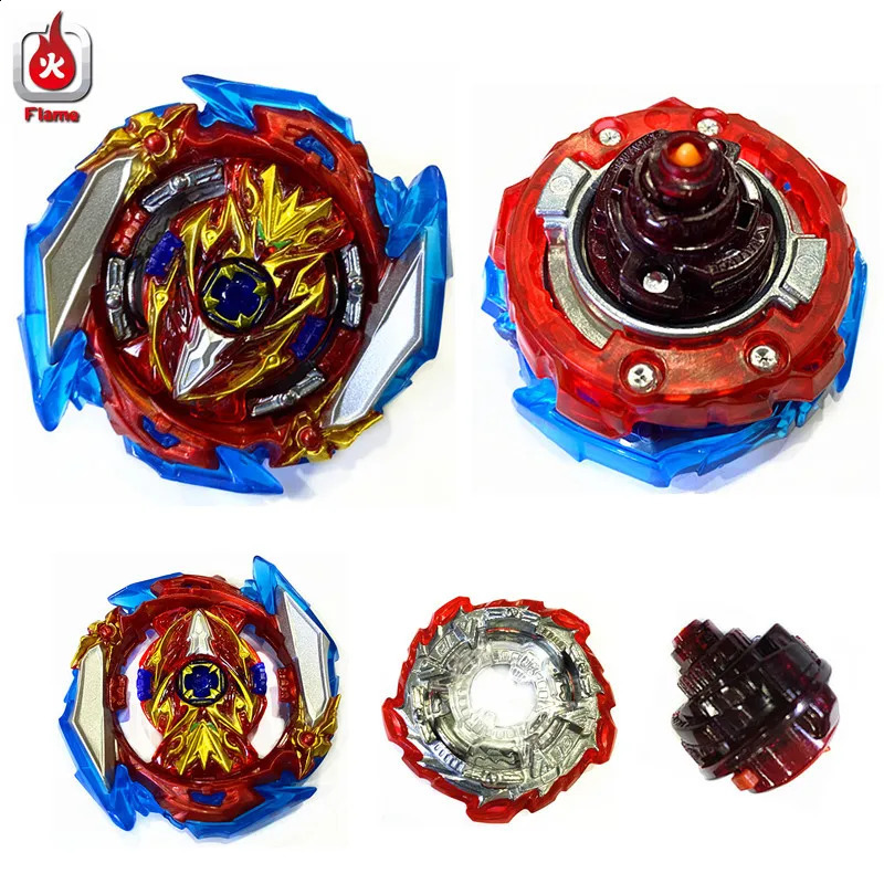 Laike Superking B173 Infinite Achilles Spinning Top Bey with Launcher Handle Set Toys for Children 240131
