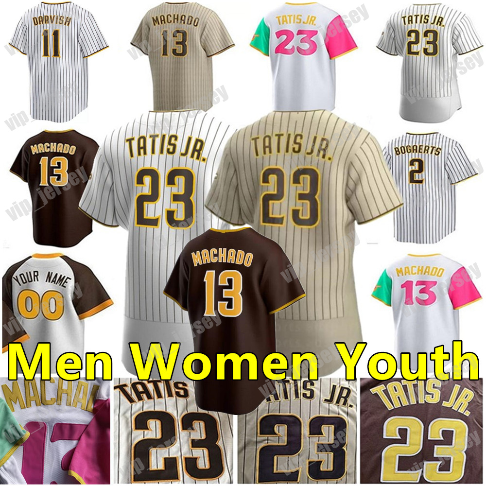 2024 Custom Fernando Tatis Jr. Jersey Manny Machado Xander Bogaerts City Connect Yu Darvish Jake Cronenworth Hosmer Ha-Seong Kim Joe Musgrove Basaball Jersey