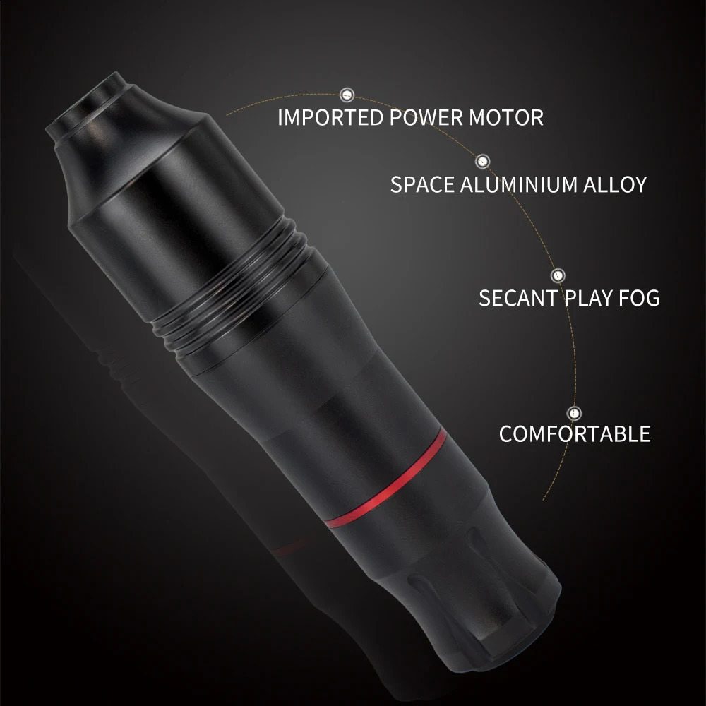 Professional Wireless Tattoo Gun Kit Rotary Pen for Body Art Permanent Makeup Machine Set 240202