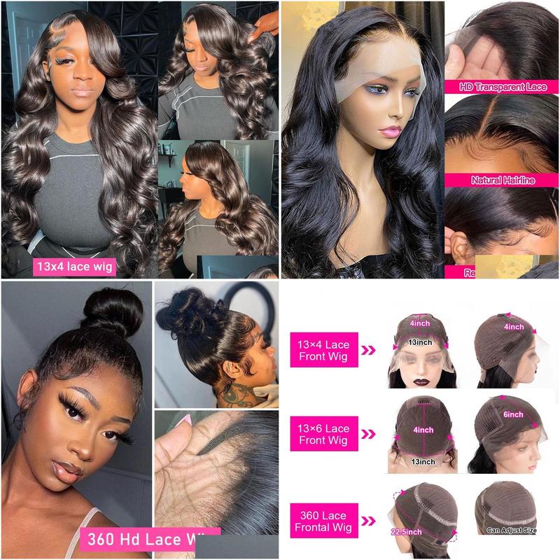 Synthetic Wigs Body Wave Glueless Wig Human Hair 13X4 Lace Front Ready To Wear 360 Preplucked 13X6 Frontal Drop Delivery Hair Product Dhwra