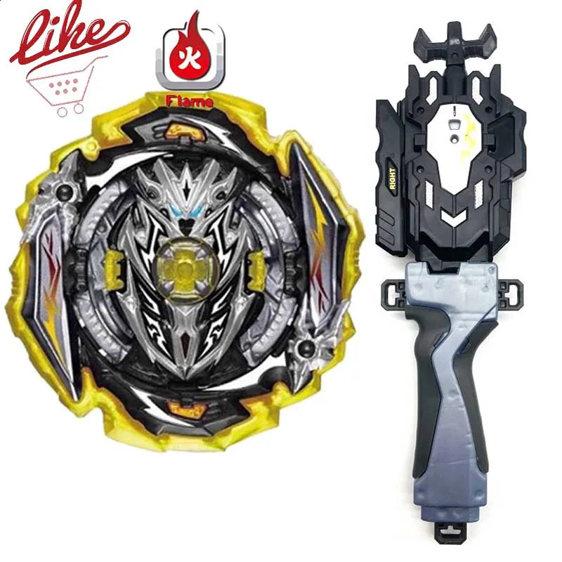 Laike Superking B173 Infinite Achilles Spinning Top Bey with Launcher Handle Set Toys for Children 240131