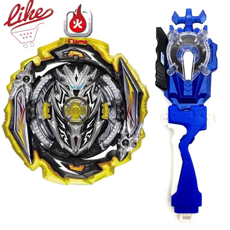 Laike Superking B173 Infinite Achilles Spinning Top Bey with Launcher Handle Set Toys for Children 240131