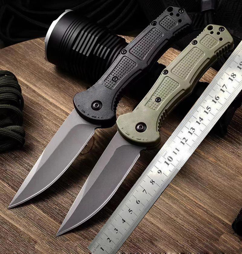 Outdoor 9070 9071 Tactical Folding Knife D2 Blade Nylon Fiber Handle Camping Hunting Defense Knives Pocket Saber