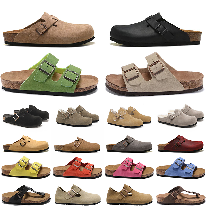 Top Fashion Soft Footbed Designer Clog Slippers Womens Mens Clogs Slip-On Loafers Shoes Fur Slides Suede Leather Sandals Platform Winter Sliders Fuzzy Slipper