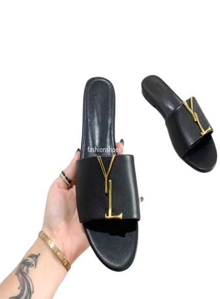 luxuries designer Men039s Women039s Slippers Sandals Shoes Slide Summer Fashion Wide Flat Flip Flops With Box Size 354