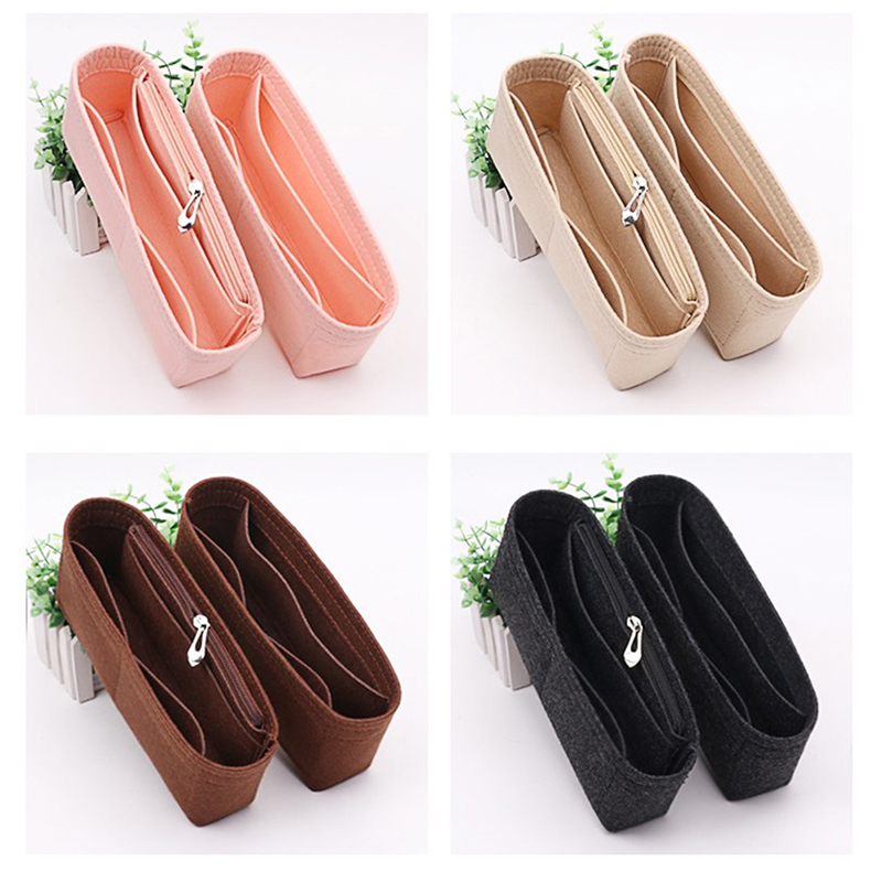 Felt Insert Bag Organizer Makeup Organizers Liner Perfect for Brand Women's Handbags For Baguette And Cosmetic Bags