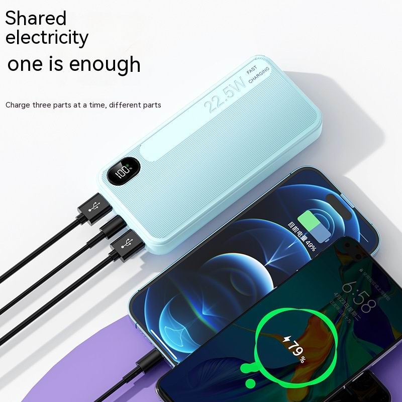 Large Capacity Power Bank Super 20000mAh Fast Charging Power Supply 22.5w Power Banks for iPhone Huawei Samsung