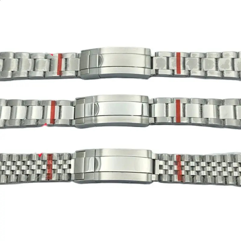 20mm 904L bracelet Solid Stainless Steel Watch Band Folding Buckle OystersJubilee Mens Strap Suitable for 36mm 40mm41mm case 240125