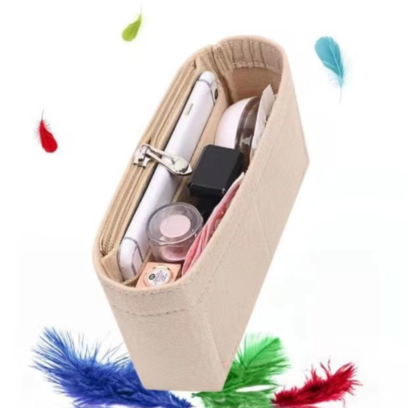 Felt Insert Bag Organizer Makeup Organizers Liner Perfect for Brand Women's Handbags For Baguette And Cosmetic Bags