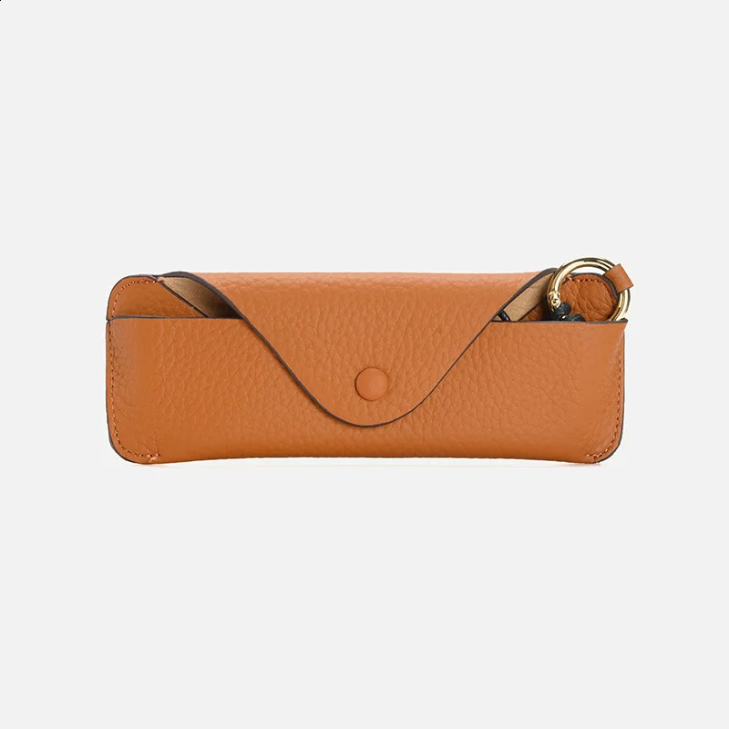 Cow Leather Eye Glasses Bag for Eyeglass High Quality Handmade Causal Jeans Belt Glasses Case Sunglasses Protector Case 240122