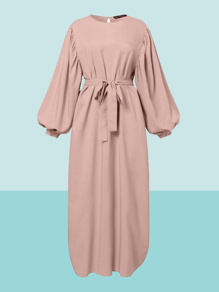 Ethnic Clothing Autumn Puff Sleeve Morocco Muslim Dress Women Abaya Kaftans Casual Evening Dresses Woman Turkey Islam Long Robe Fe9561257