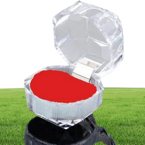 20pcslot Three Color Options Jewelry Package Ring Earring Box Acrylic Transparent Wedding Packaging Jewelry Box