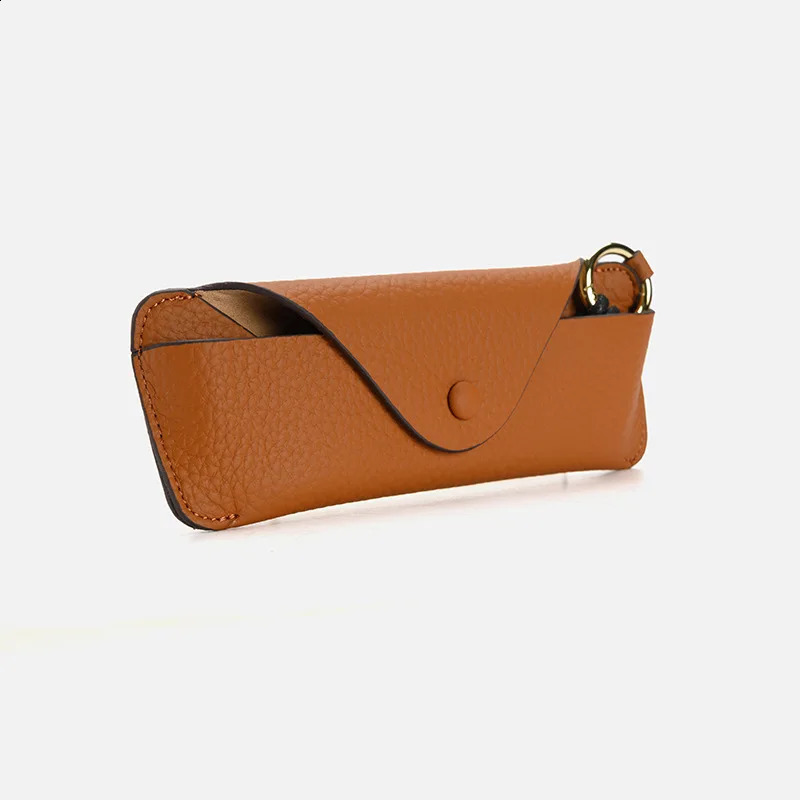Cow Leather Eye Glasses Bag for Eyeglass High Quality Handmade Causal Jeans Belt Glasses Case Sunglasses Protector Case 240122