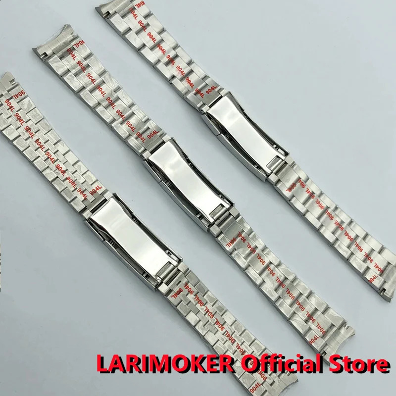 20mm 904L bracelet Solid Stainless Steel Watch Band Folding Buckle OystersJubilee Mens Strap Suitable for 36mm 40mm41mm case 240125