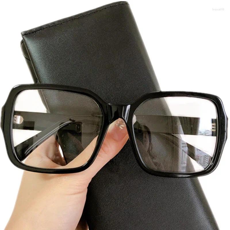 Sunglasses Frames LUX Desi Frame All-Match Women Big-Square Anti-Bluelight Glasses Plank Fullrim 56-17-140 For Prescription Good quality