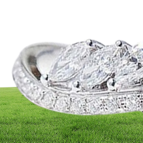Size 610 Luxury Jewelry Real 925 Sterling Silver Crown Ring Full Marquise Cut White Topaz Cz Diamond Moissanite Women Wedding Ban