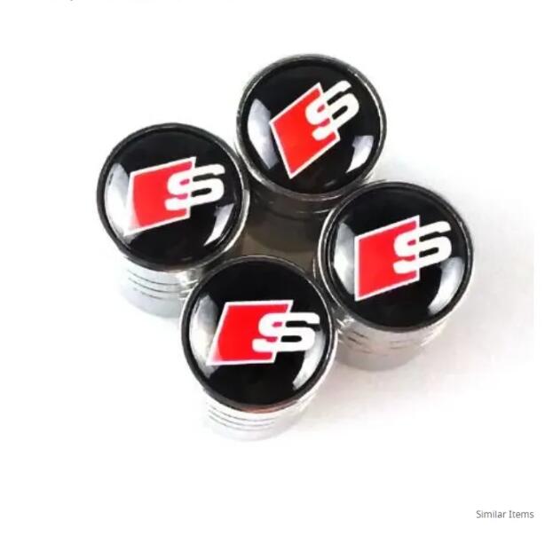 Car Styling Caps Tire Valve Cap Tyre Cover for Audi S Line A3 A4 B5 B7 B9 A5 A6 C5 C6 C7 A7 Q3 Q5 Q7 RS3 RS4 RS5 Wheel Decoration Accessories