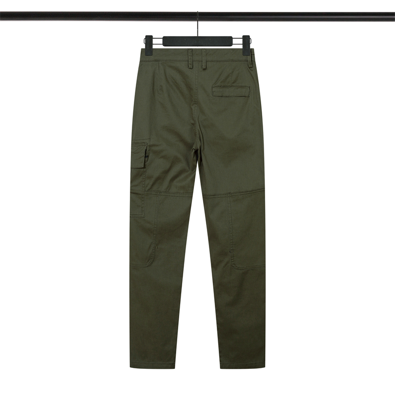 23Designer new autumn stone zipper pocket elastic cargo pants high-end men's casual pants30-36
