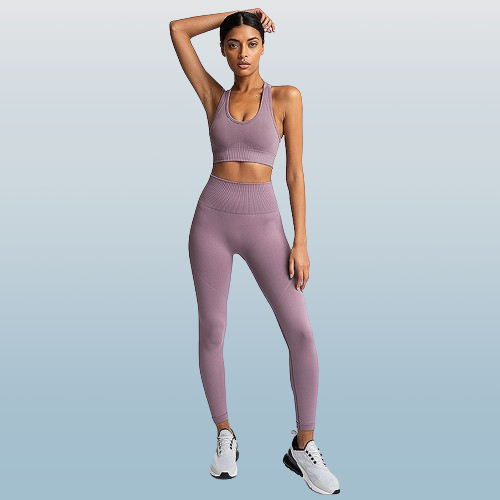 Yoga Outfits Seamless Gym Clothes Woman Sportswear 2 Piece Exercise Leggings Padded Sports Bras Women Fitness Wear Workout Sets Sp