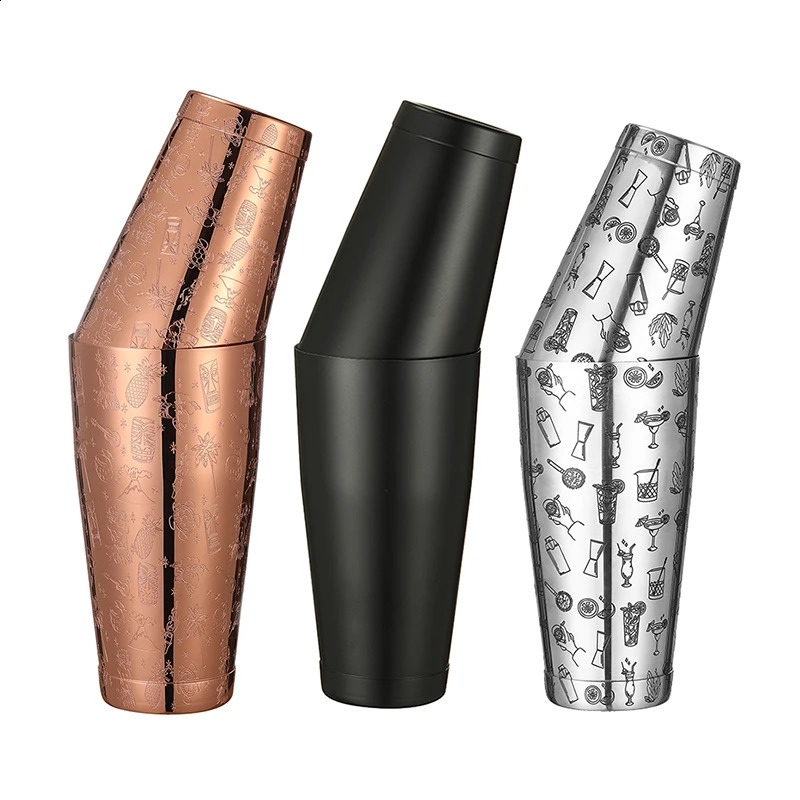 Stainless Steel Boston Shaker Bar Shaker with different Surface Finish -2 Piece Cocktail Shaker 15-Ounce and 25-Ounce 240130