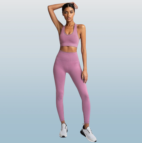Yoga Outfits Seamless Gym Clothes Woman Sportswear 2 Piece Exercise Leggings Padded Sports Bras Women Fitness Wear Workout Sets Sp