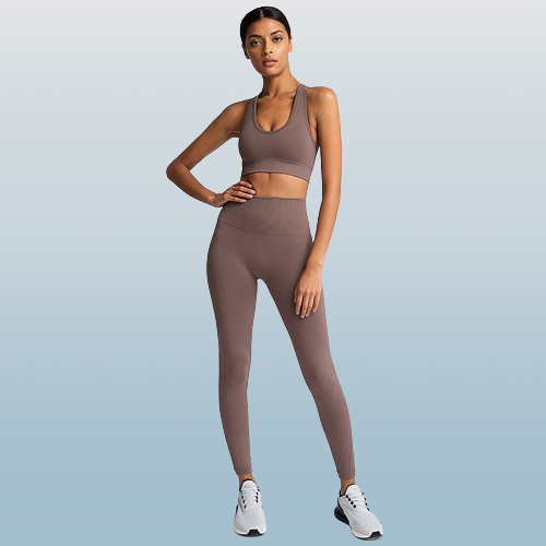 Yoga Outfits Seamless Gym Clothes Woman Sportswear 2 Piece Exercise Leggings Padded Sports Bras Women Fitness Wear Workout Sets Sp
