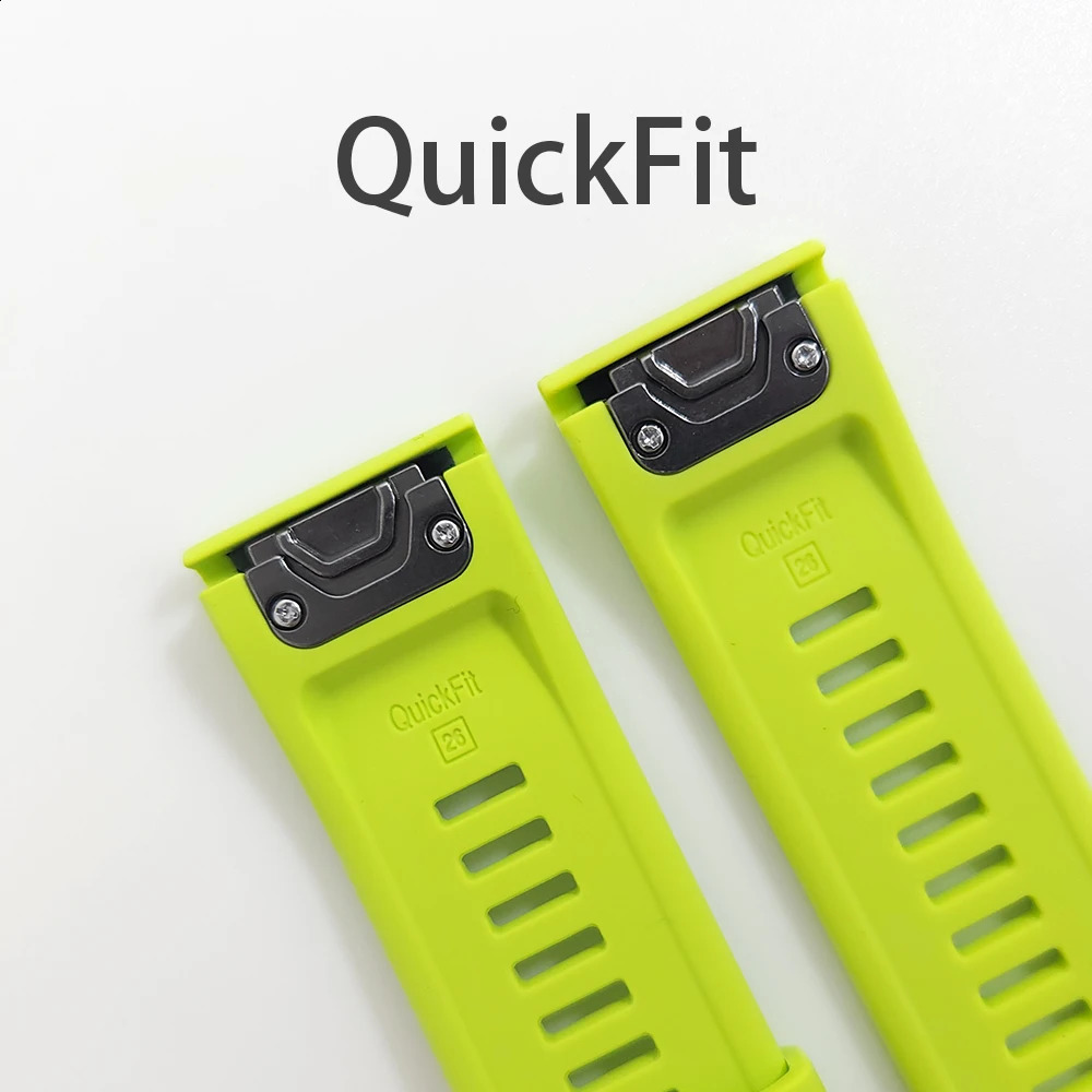 Two Tone Silicone Watch Band QuickFit 22mm 26mm For Garmin Epix Pro Gen 2 47mm 51mmFenix 7X 7 ProQuatix 6 6X 5X Strap Bracelet 240125