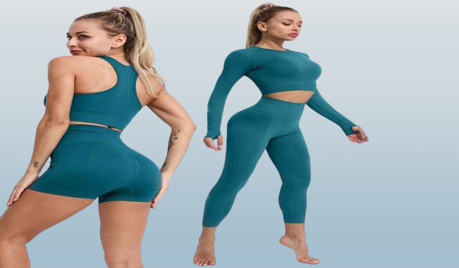 Yoga Outfits Seamless Gym Clothes Woman Sportswear 2 Piece Exercise Leggings Padded Sports Bras Women Fitness Wear Workout Sets Sp
