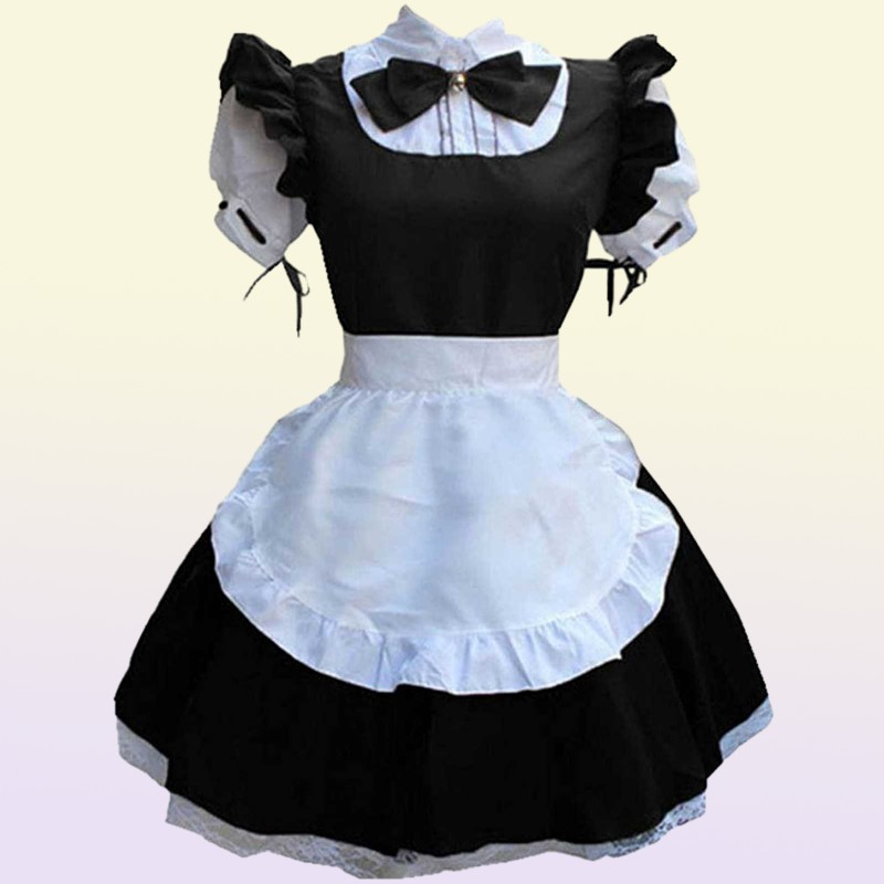 Sexy French Maid Costume Gothic Lolita Dress Anime Cosplay Sissy Maid Uniform Ps Size Halloween Costumes For Women 2021 Y09778998