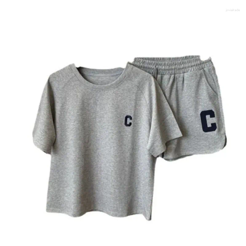 Women's Tracksuits Summer Clothing For Women LOOSE Casual Sports Wide Leg Shorts Two Piece Sets Womens Outifits