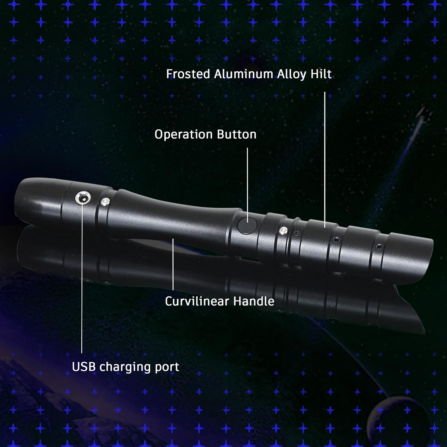 YDDSABER Pro Lightsaber, Jedi Sith Force FX LED Heavy Dueling, Rechargeable Light Saber for Adults & Kids, Metal Hilt, Loud Sound