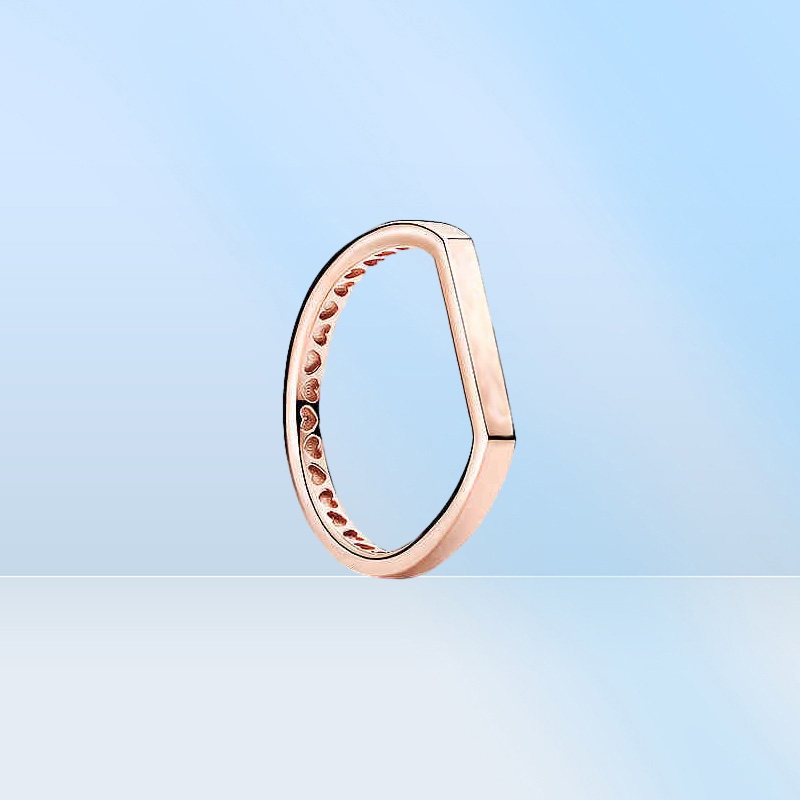 925 Sterling Silver Womens Diamond Ring Luxury Designer Ring Fashion Jewelry Rose Gold Love Wedding Engagement Rings For Women8029