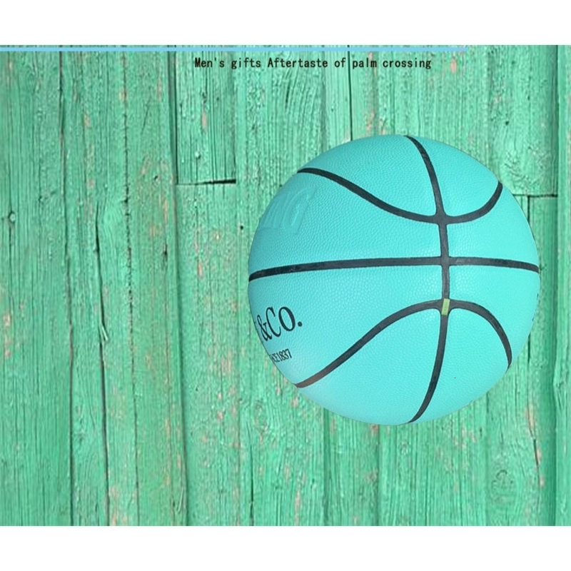 Blue and White Porcelain Basketball Customized Nonslip PU Soft Leather High Elastic Indoor Outdoor BasketBall 240127