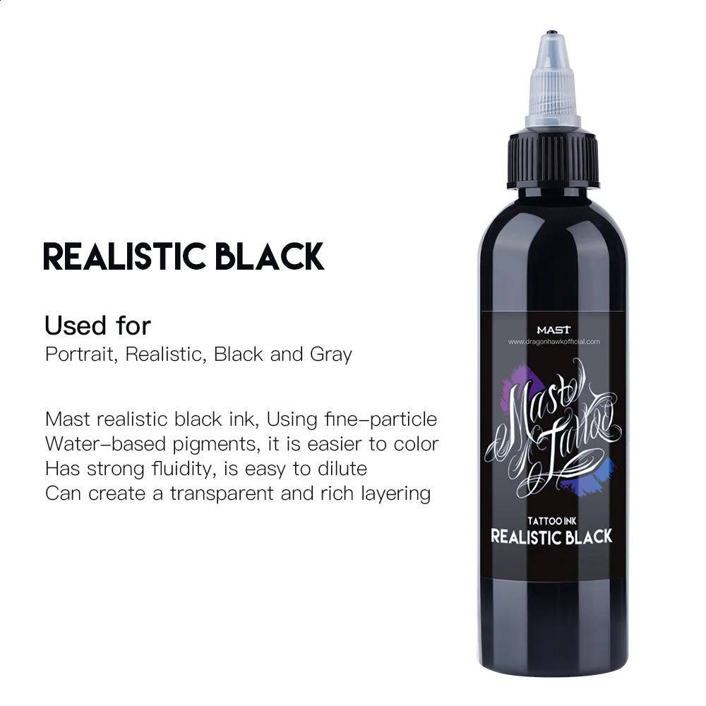 High Quality Professional Tattoo Inks Safe For Body Art Black Pigment Artist Ink 240202