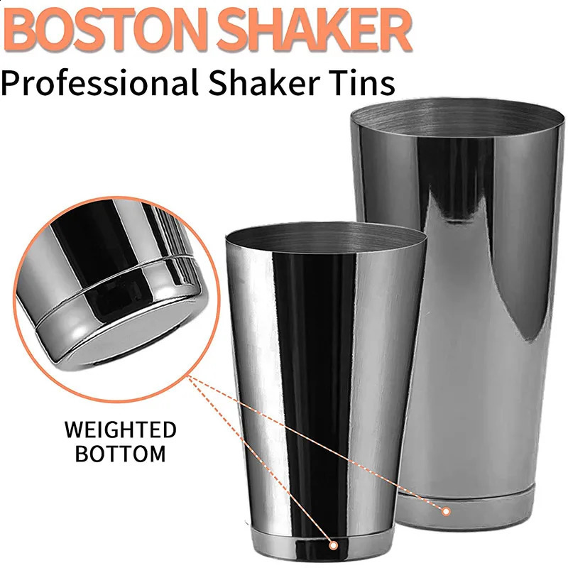 Stainless Steel Boston Shaker Bar Shaker with different Surface Finish -2 Piece Cocktail Shaker 15-Ounce and 25-Ounce 240130