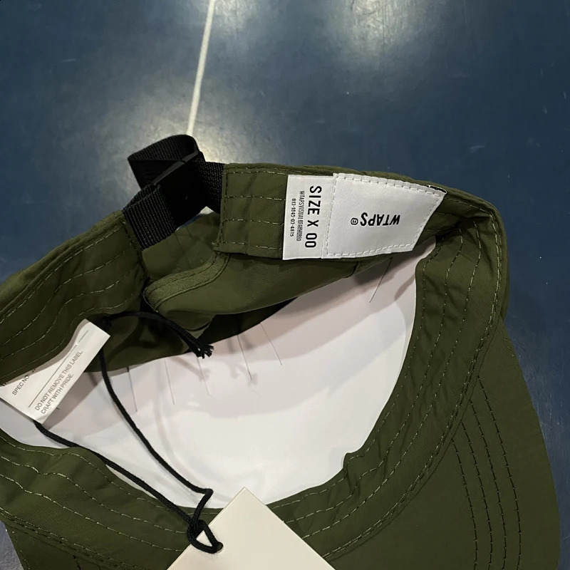 Black Green WTAPS Baseball Cap Comfort Breathable Softtop Flat Brim Hat Men Women High Street Hip Hop Wtaps Caps 240130