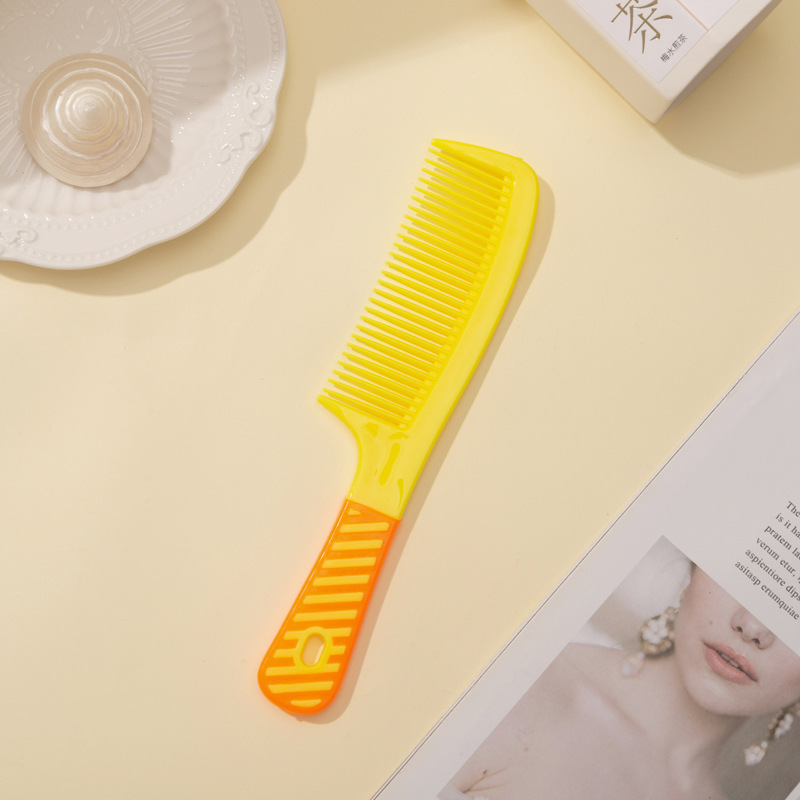 Hair Brushes household portable hairdressing combed anti static long hair clock massage combina color plastic comb 21cm