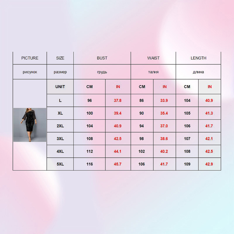 Plus Size Dresses Party Dress Ladies Midi Sequin Mesh Long Sleeve Lace Elegant Bodycon XL4XL 5XL Evening Woman Summer 20222032867